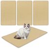 4-Pack 32"x20" Natural Sisal Cat Scratching Mats, Multifunctional Resting & Play Pads for Multi-Cat Households