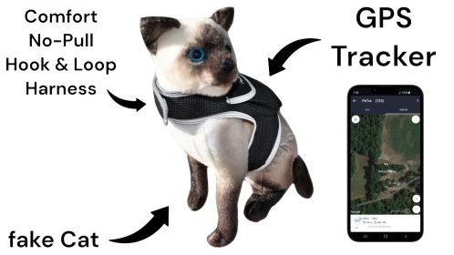 Portable GSM Waterproof Pet Tracker Rechargeable Mini GPS Tracking NEW Size:L