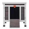 Outdoor Cat House Weatherproof, Feral Cat Shelter for Multiple Cats, Outdoor Wooden Cat Rabbit House with PVC Door Flaps and Open Roof