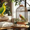 Natural Wood Bird Perches Parrot Perch Stand
