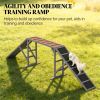 Dog agility equipment ramp, dog track, gray