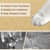4-Pack 32"x20" Natural Sisal Cat Scratching Mats, Multifunctional Resting & Play Pads for Multi-Cat Households