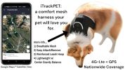 Pet Tracker Collar Mini GSM GPS Android Pet Tracker Portable Tracking Tool Size:L