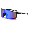 Sports Wrap Around Cycling Sunglasses Men Women UV400 Protection Polarized Mirror Lens Windproof Bike Driving Running Outdoor Sports Shield Visor Sung